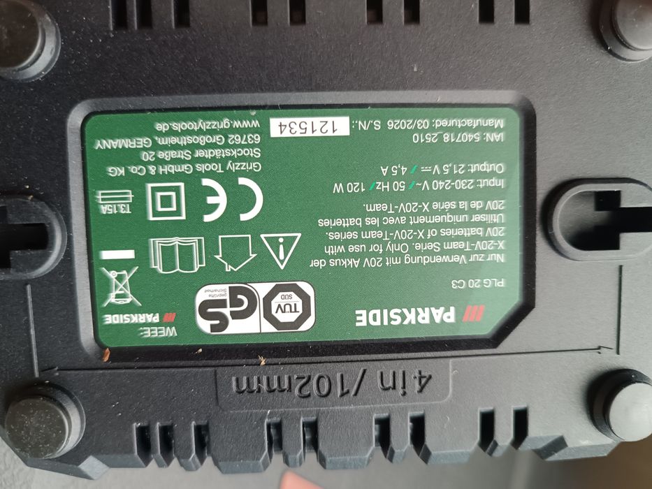 Încărcător PARKSIDE PLG 20 C3 – Nou