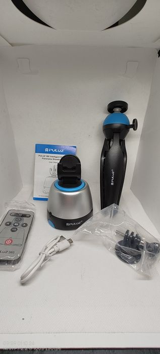 PULUZ Stativ cu rotaţie automată panoramică 360° cu trepied si telecom