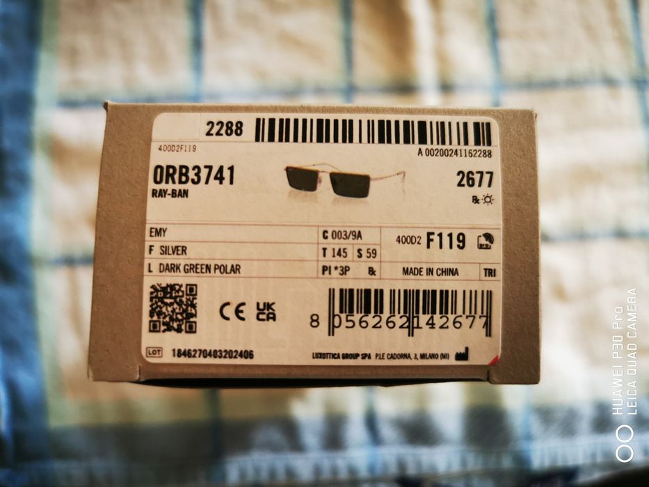 Слънчеви очила Ray Ban, RB 3741(вариант 003/9А), чисто нови, унисекс!