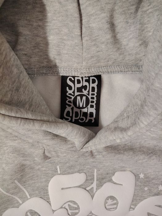 Sp5der hoodie серая