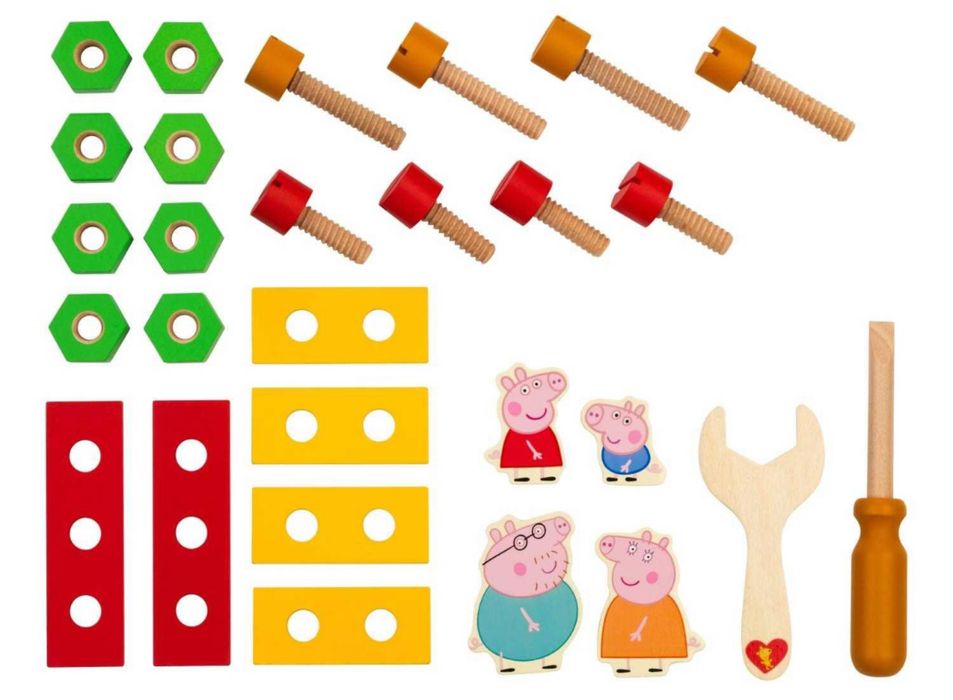 Детски дървен камион “Peppa Pig”