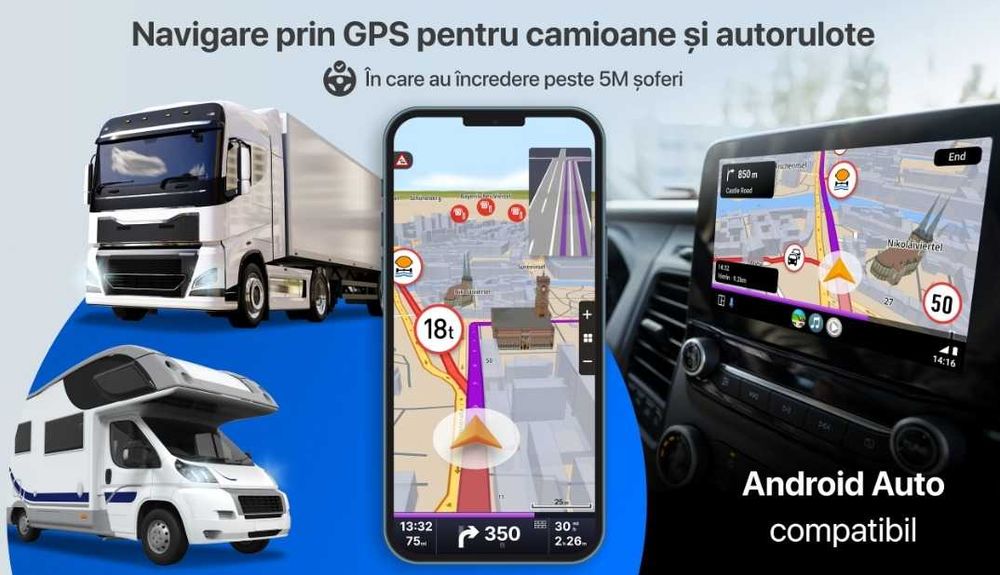 Actualizare Harti GPS Camion Instalare Harti Camion Tablete Telefoane