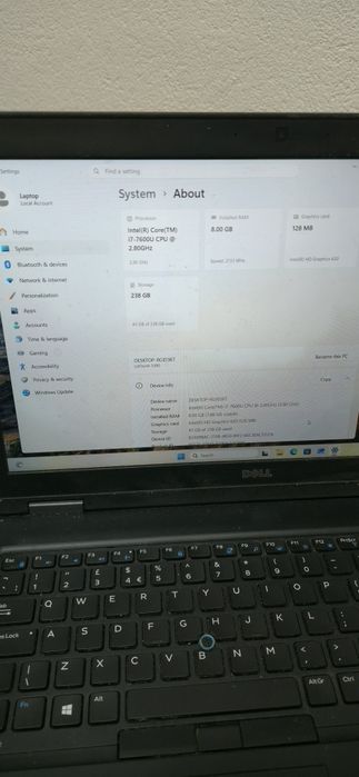 Dell Latitude 5580 | i7-7600U | 8GB RAM | 256GB SSD | Windows 11 | Battery Excellent