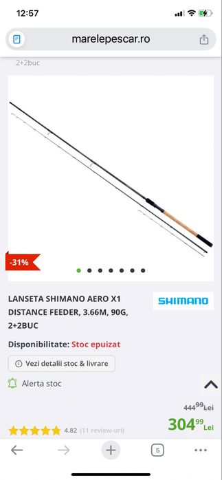 Set feeder shimano. Lanseta shimano aero x1. Mulineta shimano aero bb c5000 si husa de transport shimano