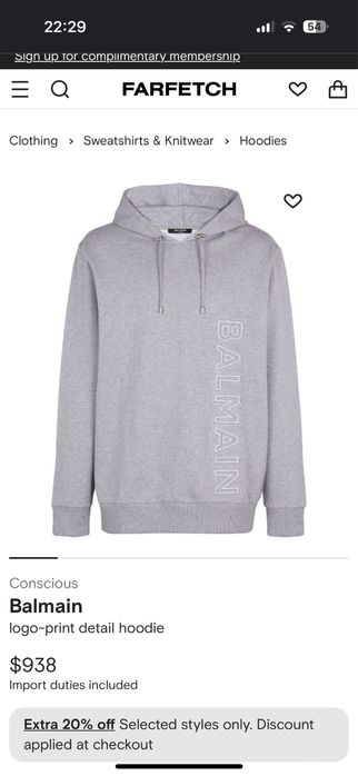 Hoodie Balmain 100% original !!!