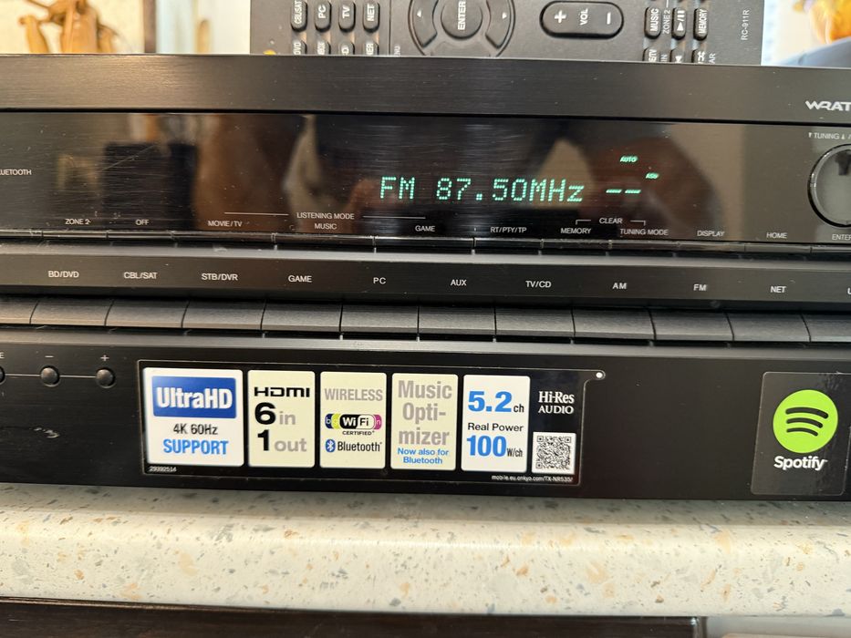 Onkyo TX-NR535 Bluetooth Wi Fi