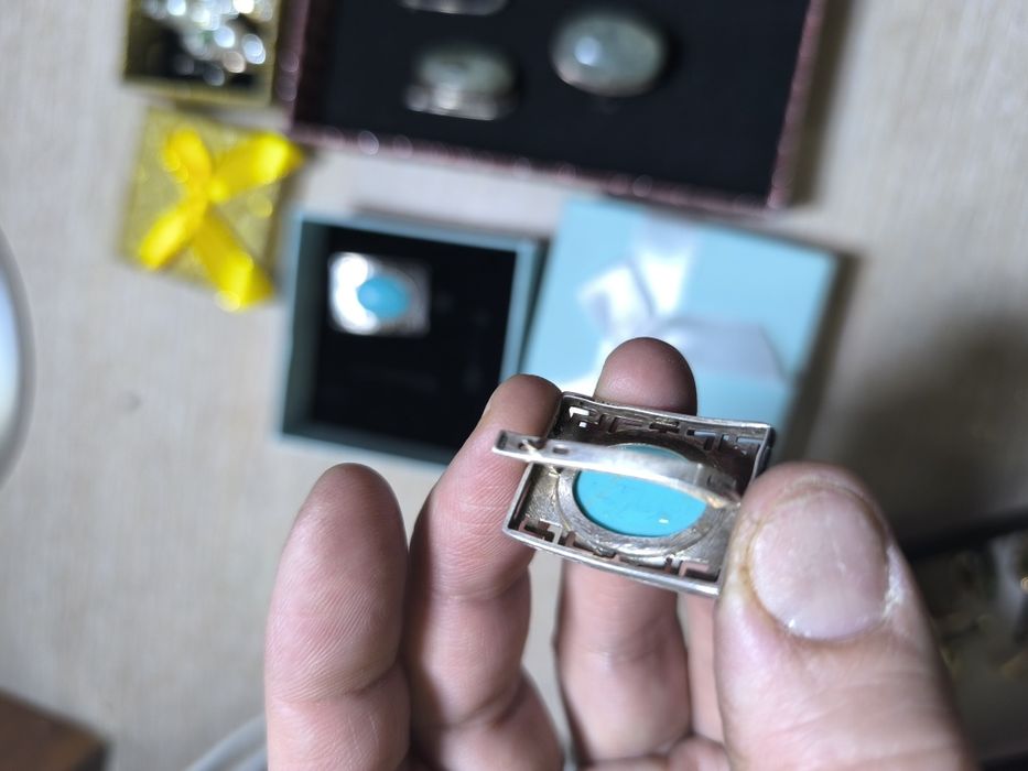 Серебро с полудрагоценными камнями