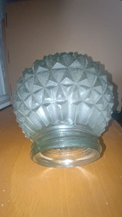 Glob sticlă cu filet pentru plafonieră / aplică / lampă vintage – 15.5 x 16 cm