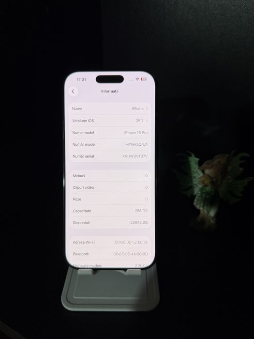 iPhone 16 PRO 256 GB bateria 100%