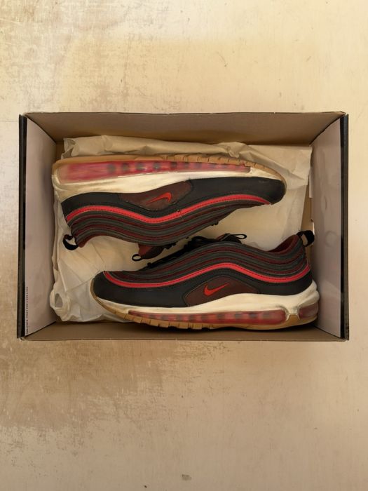 Nike Air Max 97 (GS) - Черно/Червено - Размер 39 (24.5 см)