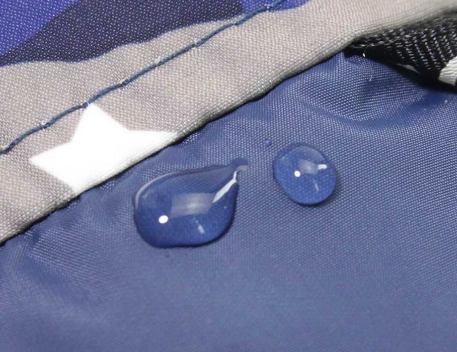 Кучешка дреха зимно ватирано палто яке худи с пухена качулка синьо