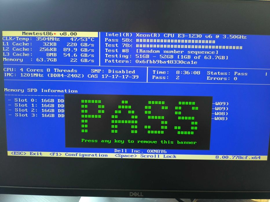 Dell R230, 64GB RAM ECC, Xeon 1230v6, 2U, Server/NAS