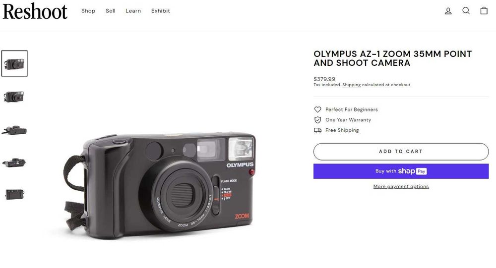 Olympus AZ-1 Zoom/Prima BF-8/Olympus Superzoom 105 - Vintage Cameras