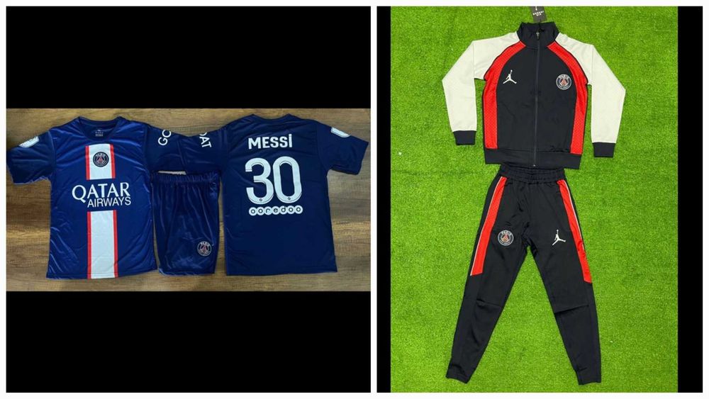 Детски Комплект + Екип Нeймар Детско ПАРИЖ Black White Neymar PSG New