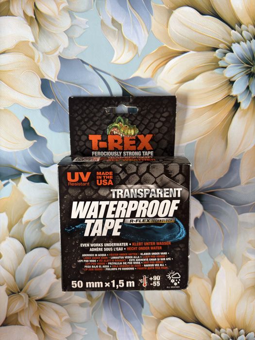 Bandă T-REX Waterproof Transparentă 50mm x 1.5m – Nouă