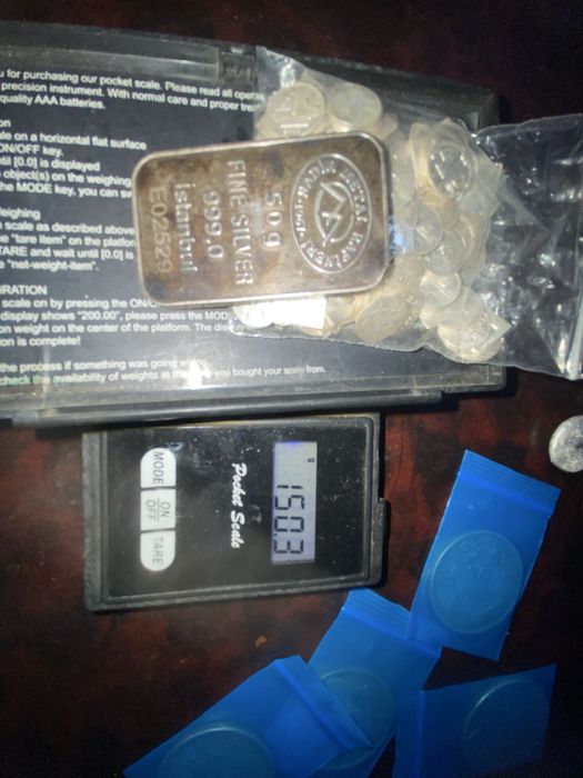 Серебро чистого 999 проба kumush toza 999