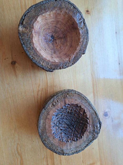 Дървен Пепелник, с покритие от безир