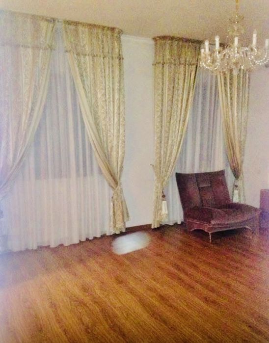 Шторы готовые, ткань евро