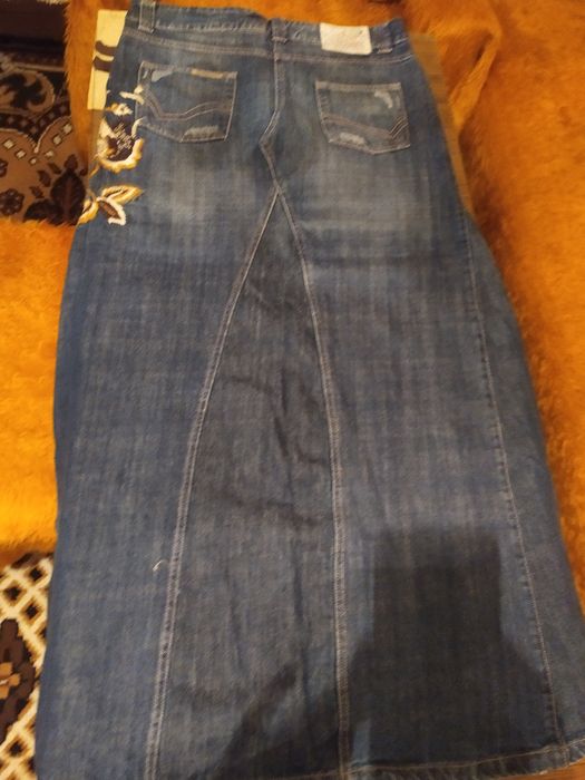 Дълга дънкова пола, размер М!