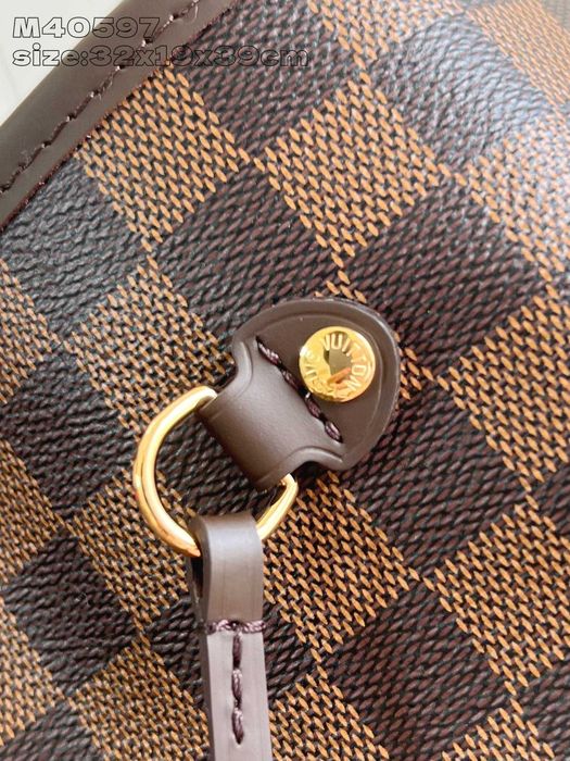 Geanta Louis Vuitton Neverfull Premium-interior rosu