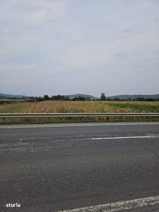Teren intravilan 2.900 mp la DN17, Uriu – front 18,5 m, toate utilit