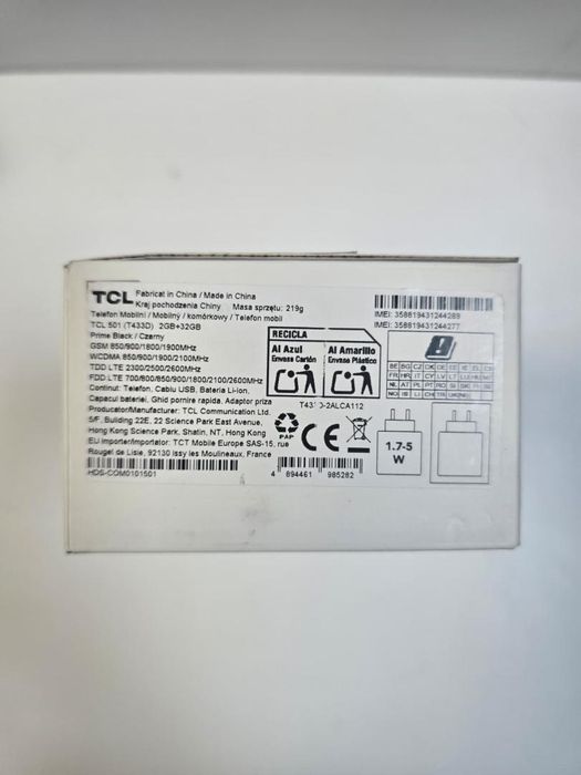 Telefon mobil TCL 501, 2GB RAM, 32GB, 4G, Prime Black -P-