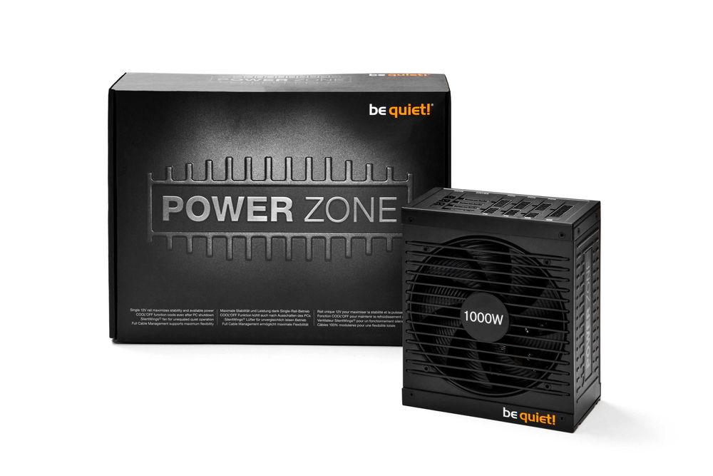 Чисто ново захранване be quiet! Power Zone Z1-1000W BN213 - 24 месеца гаранция, 4 бр.