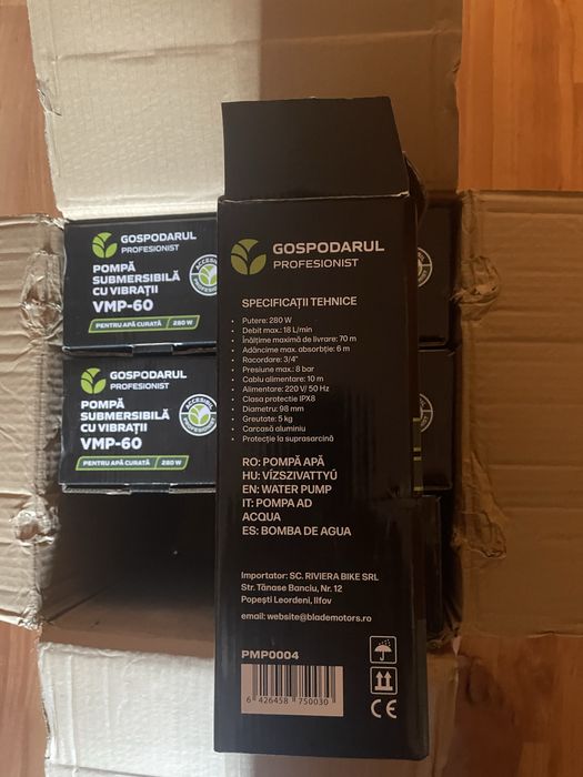 Pompa submersibila noua,sigilata in cutie