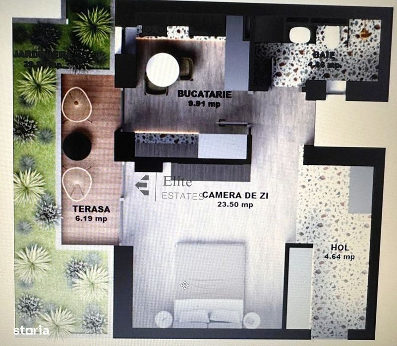 Apartament nou ultracentral 49 mp | Cladire nZeb