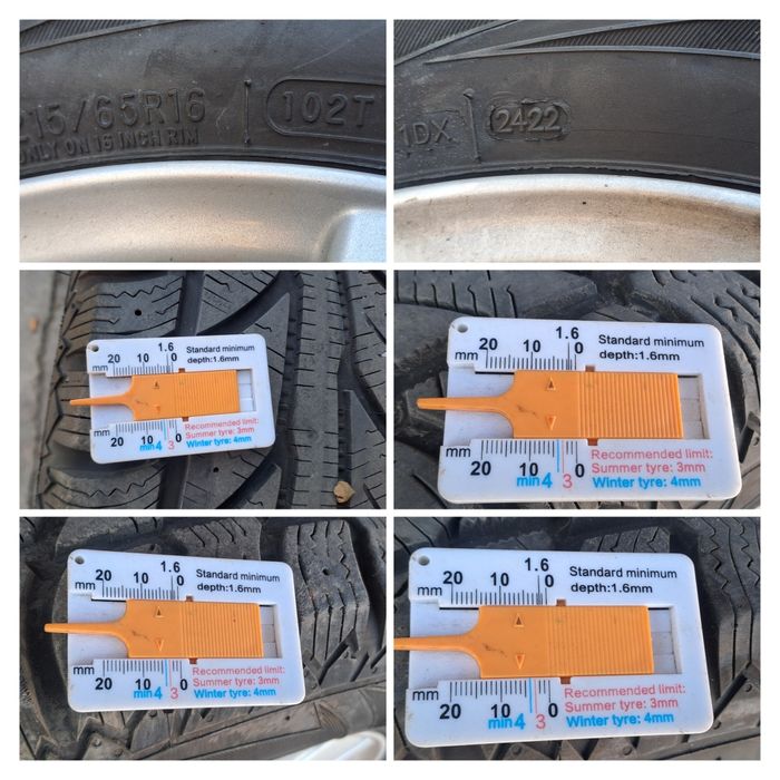 ПРОМО: 16" 5X112mm VW TIGUAN + 4бр. Зимни 215 65 16 Cooper, 5Х112мм
