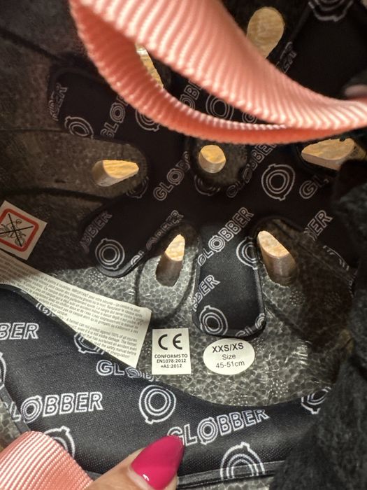 Розова Каска за дете Globber размер 45-51см XXS/XS