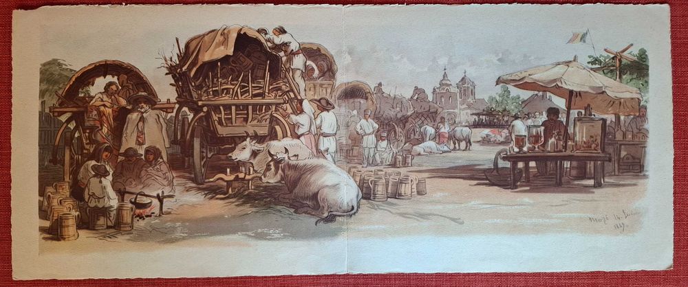 Cromolitografii - Preziosi - Bucurestii in 1869
