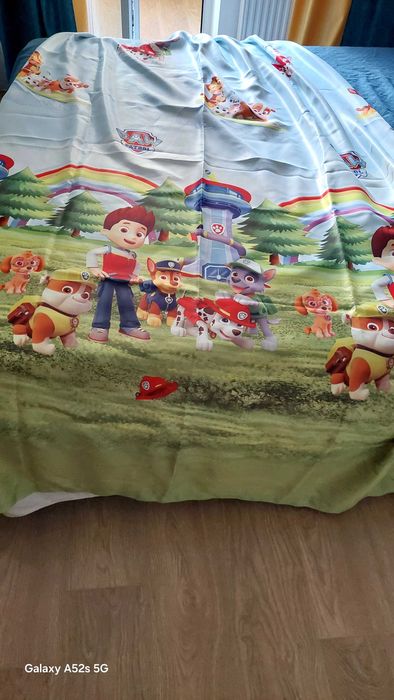 Vand draperii baieti cu Patrula catelusilor