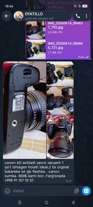 Cenon 6d sotiladi yevro variant