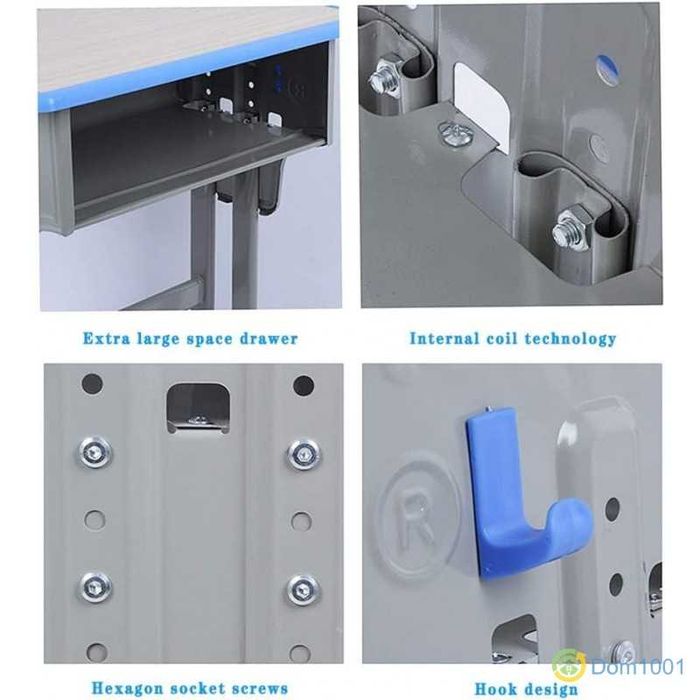 Детско бюро със столче регулируемо