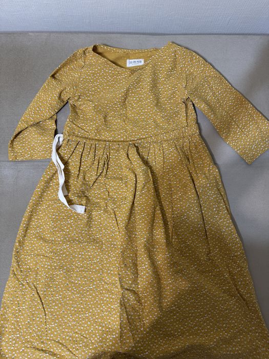 Платье женское желтое