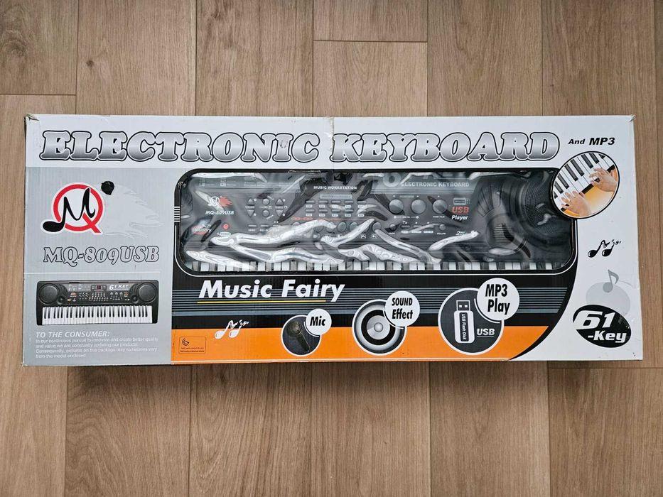 Orga MK MQ-809 cu 61 de clape pentru copii / incepatori / amatori