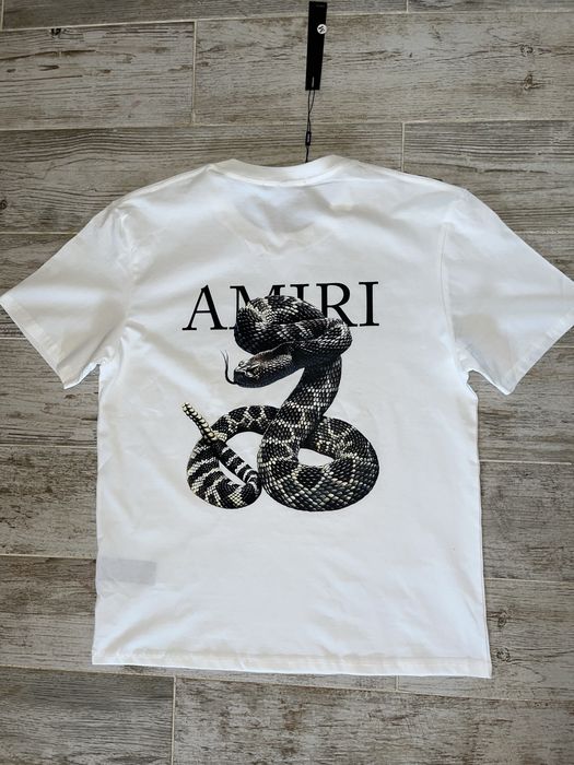 Amiri White Tee Snake