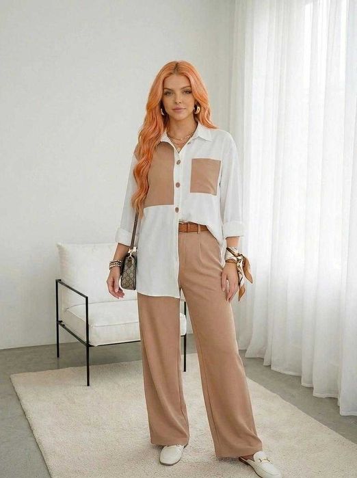 Елегантен дамски сет Туника/риза и паналон