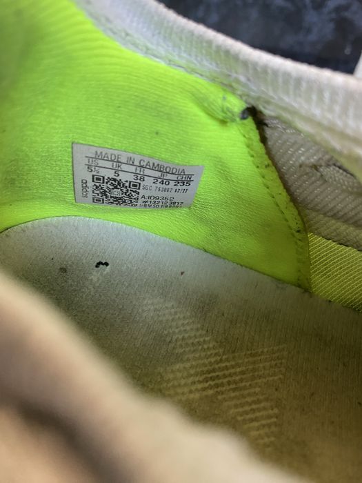 Бутонки adidas crazy fast light green and white 38 номер
