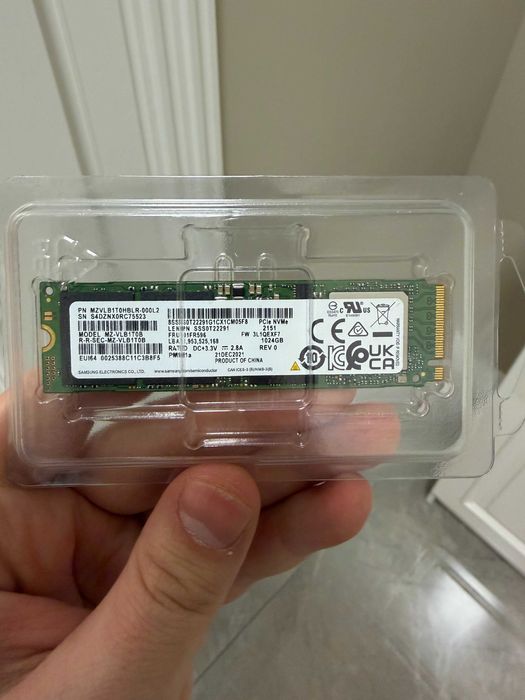 NVMe SSD Samsung PM981a 1TB (OEM 970 EVO Plus)