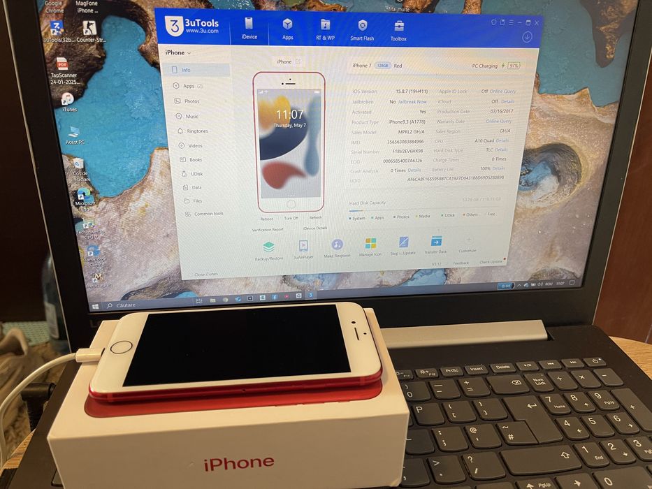Iphone 7 red 128 Gb