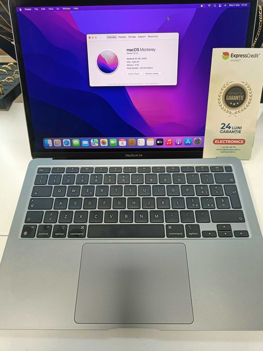Apple Macbook Air 13 inch (Ag16 Moldova b32517) - Garantie 2 ani!