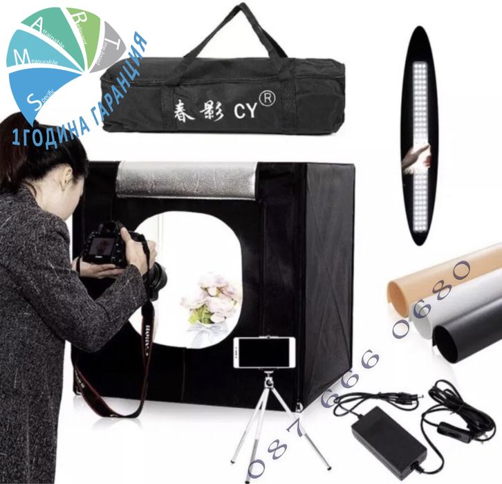 90х90 Палатка продуктова фотография фото кутия снимки Led