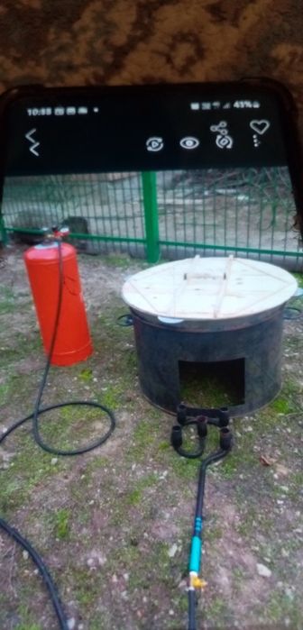 Палатка казан. Ошак титан