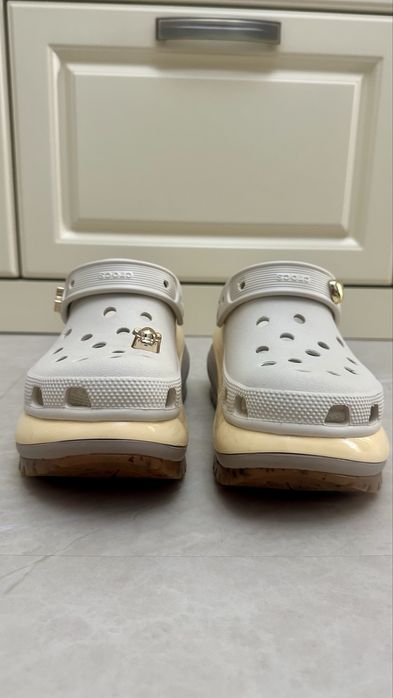 Crocs Saboti slingback Mega Crush, Crem, Bej deschis, 36-37
