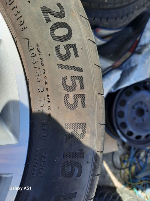 Ляти джанти с гуми за фолксваген 5×112, 16цола