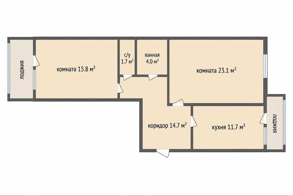 Продажа 2-комнатной квартиры береке 37