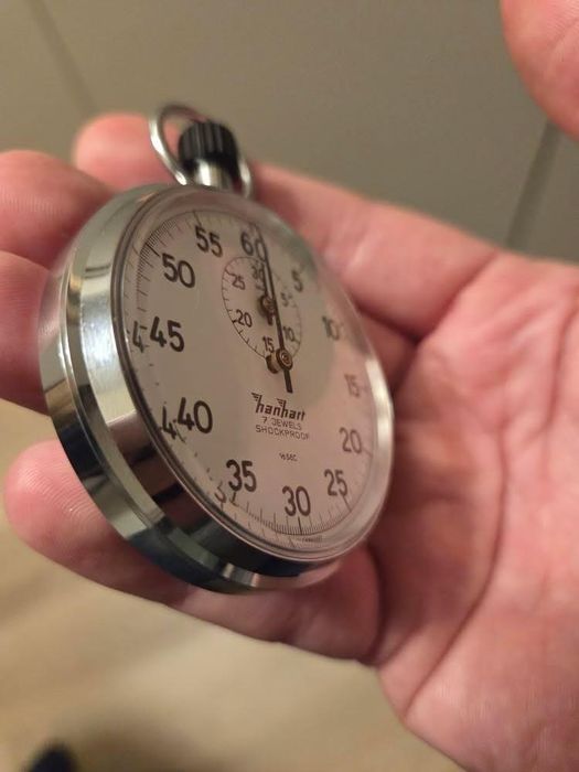 Хронометър Hanhart от 1974 година с оригинална кутия и документи