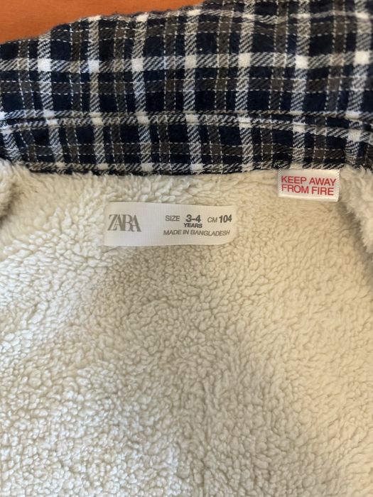 Jachet tip camasa Zara 3-4 ani